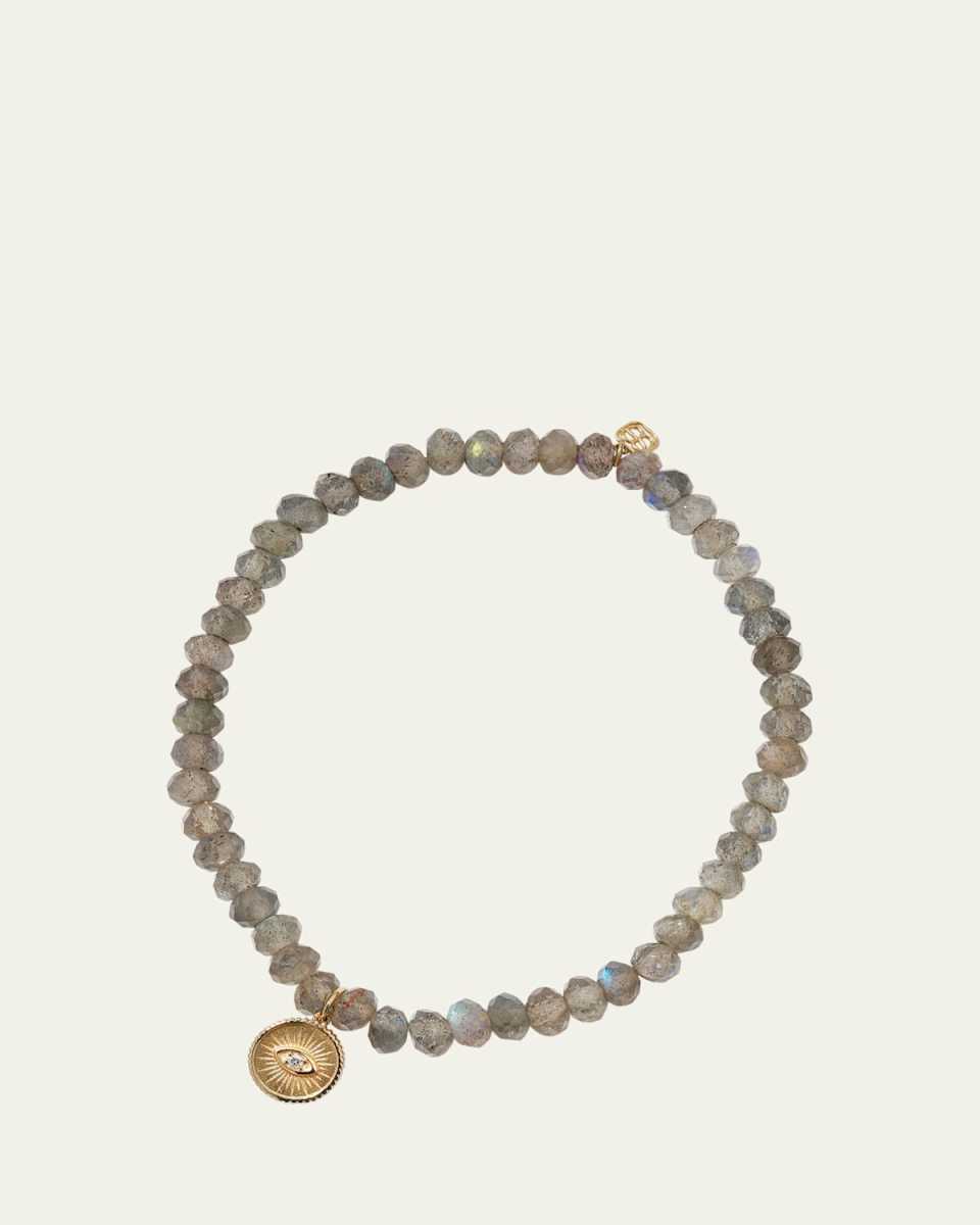 Sapphire & Turquoise Evil Eye Chain Bracelet